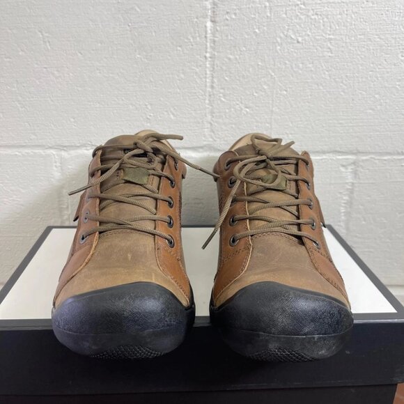 Keen 1247 SHTK Brown Leather Cycling Shoes Sneakers Men's Size 11 US/10 UK - Picture 4 of 11